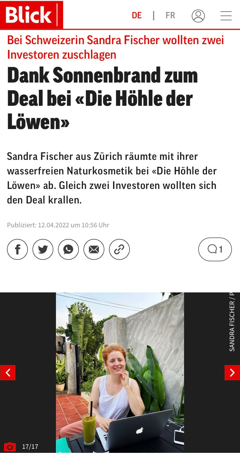 Blick berichtet über Zürcher Startup SHEA YEAH