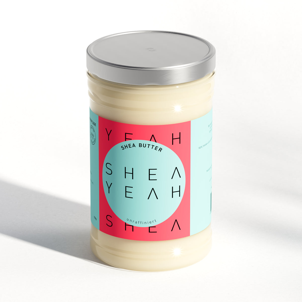 Shea Yeah Pure Sheabutter für DIY-Naturkosmetik, 750 g im Glas, Naturkosmetik mit Sheabutter.