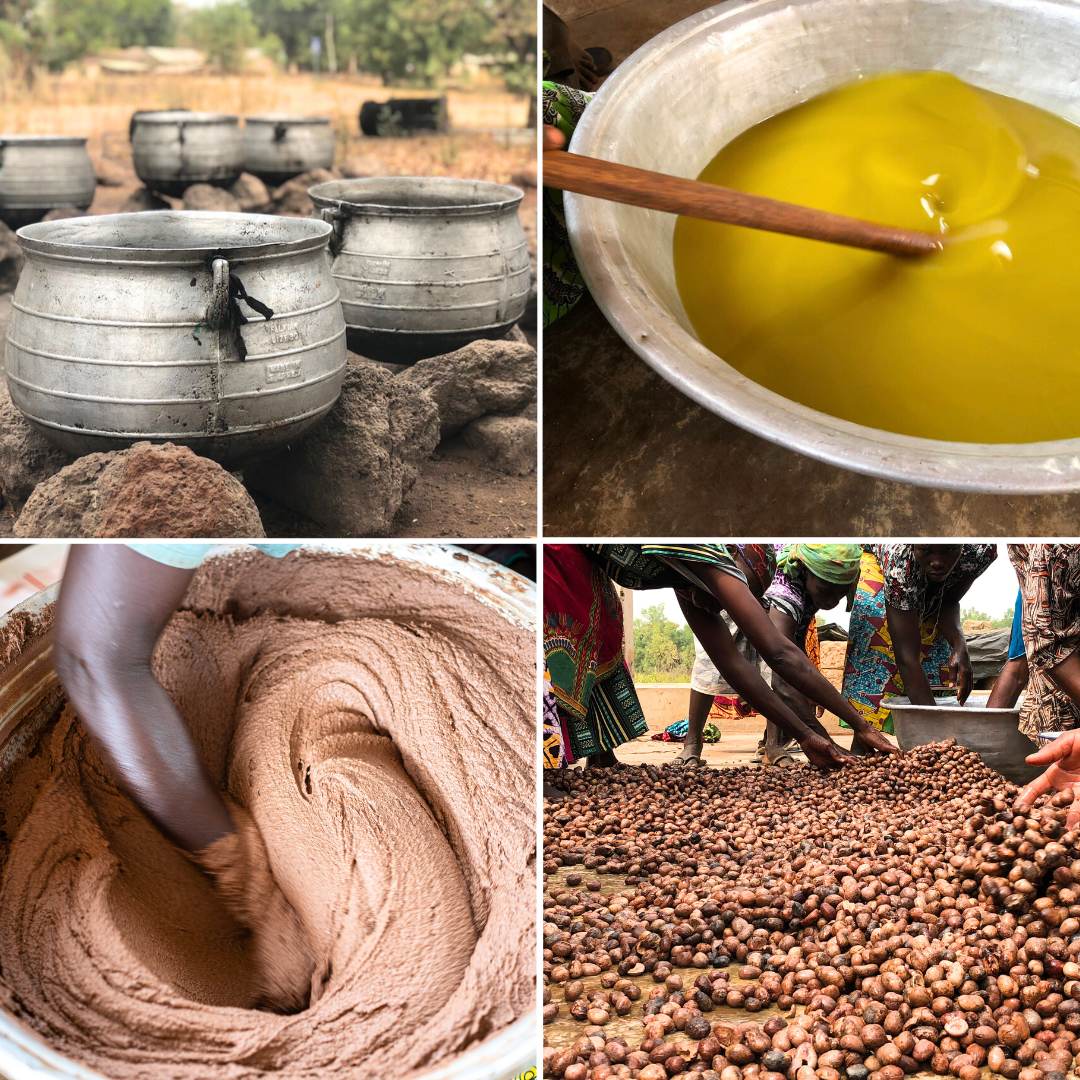 Pure shea butter for DIY in plastic 750g