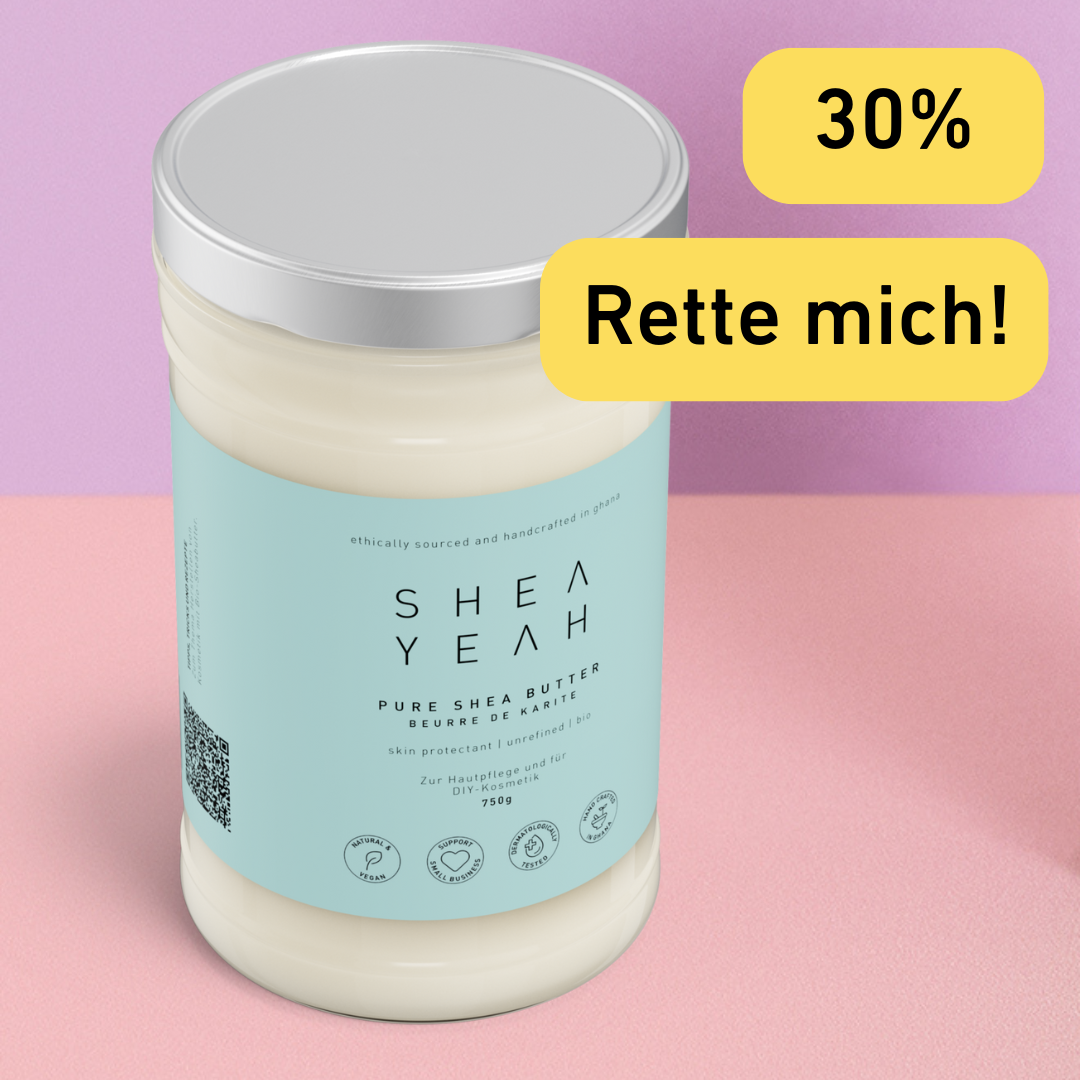 Pure Sheabutter DIY im Glas 750g