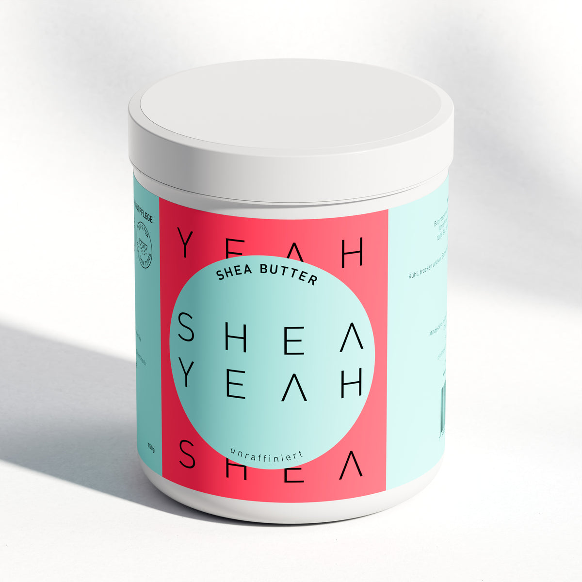 Shea Yeah Pure Sheabutter für DIY-Naturkosmetik, 750 g in der Kunststoffdose, Naturkosmetik mit Sheabutter.