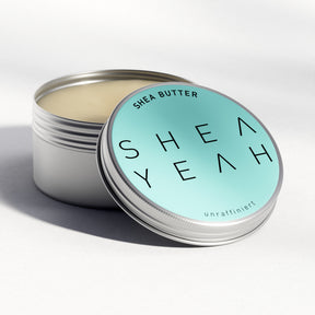 Shea Yeah Pure Sheabutter, unraffiniert aus Ghana in der offenen Dose, Naturkosmetik mit Sheabutter.