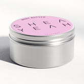 Shea Yeah Body Butter mit Lavendelduft in der geschlossenen Dose, Naturkosmetik mit Sheabutter.